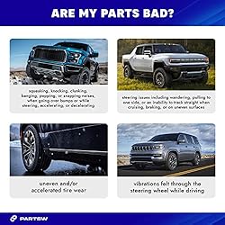 PartsW - 4 Pc Suspension Kit Upper & Lower Ball