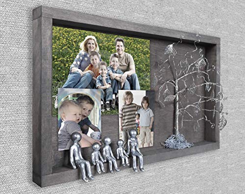 image for Iryna Shcherbinina 4-Figurines Family Picture Frame Collages for Wall 