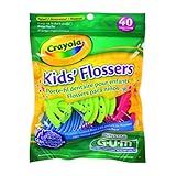 Butler Gum Crayola Dental Flossers For Kids - 40 Ea (Pack of 3)