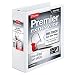 Cardinal Premier Easy Open Extra-Wide 3-Ring Binder, 3", ONE-Touch Easy Open Locking Slant-D Rings, 650-Sheet Capacity, ClearVue Cover, White (13330)