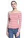 Maggie Tang Trendy Solid Fitted Off Shoulder Long Sleeve Blouse Top