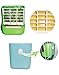 Misyue Small Animal Supplies Plastic Pet Rabbit/Chinchillas 2 in 1 Feeder Bowls Double use for Grass/Food by ZoeZ