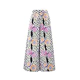 Von Java High Waisted Palazzo Pants (Large, Puteri Triangle Black and White)