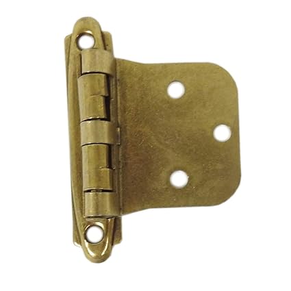 Lot Of 20 2 3 4 Length Antique Style Brass Cabinet Hinges
