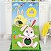 Easter Toss Game with 3 Bean Bags, Easter Bunny Party Game for Kids Adults Family Easter Party Supplies and Easter Decorations (Green Style)