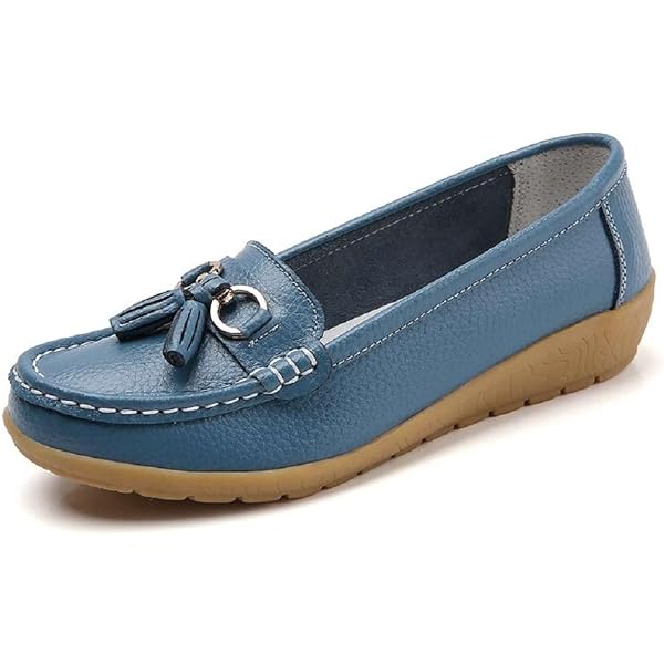 ZURIN Knitted Loafers For Women - Slip On Comfort Shoes With Arch Support