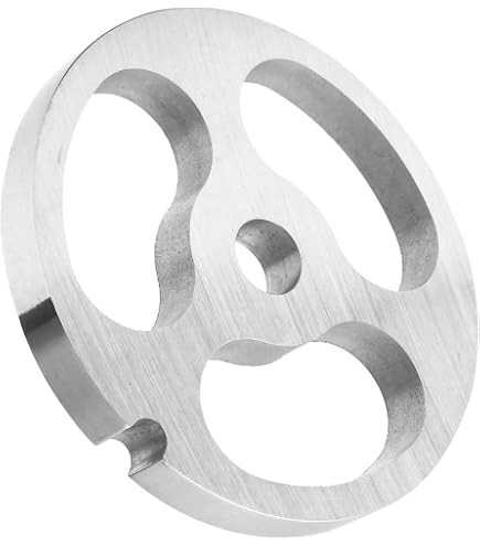 Smokehouse Chef #5 Meat Grinder Plate – 3/16\" Holes, Stainless Steel, Fits LEM, Cabelas, Hobart & More
