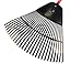 Bully Tools 92624 Poly Lawn and Leaf Rake with Fiberglass Handle, 24-Inch