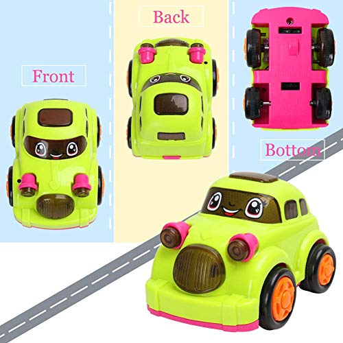 image for BBLIKE Cars Toys for 1 2 3 Year Old Kids, Toddler Push and Pull Cars S