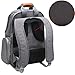 Luxja Breast Pump Backpack with Pockets for Laptop and Cooler Bag, Pump Bag for Working Mothers (Fits Most Major Breast Pump), Gray