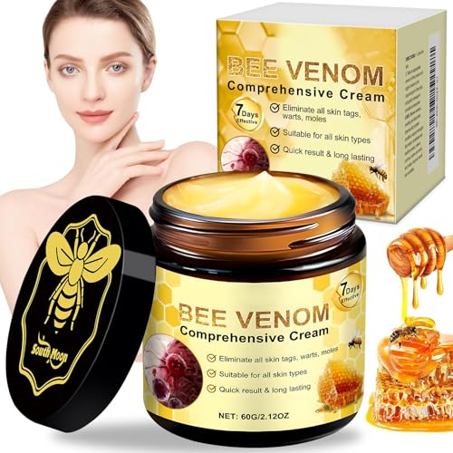 LBOYLOVE® Bee Venom Comprehensive Cream– All in One Bee Venom Cream for Deep Wrinkle Reduction, Firming Face C-ream & Hydration, Anti Aging Face C-ream with Peptide – 60g