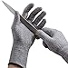 BHIVES Two Pairs Cut Resistant Gloves,Ibowooforrest Food Grade Level 5 Protection Safty Gloves for Kitchen Cooking Cutting Yard Working(Small)