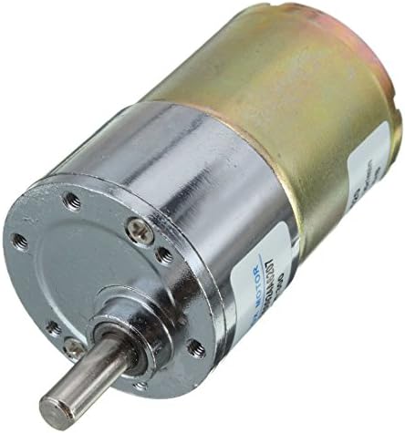 Electric Motor - zhengk 12V DC 300 RPM 37GB High Torque Gearbox Electric Motor 37mm Diameter Silver