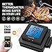 TURATA Meat Thermometer BBQ Grill Wireless Remote Digital Cooking Thermometer with 2 Steel Probes, Instant Reading, Magnetic Mounting, Alarm Monitor for Cooking, Kitchen, Food, BBQ, Steak