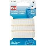 Prym Knopfloch-Elastic – Weiß, 12 Mm X 3 M (2er-Pack) – Elastisches Band Mit Knopflöchern Für Kinderkleidung & Umstandsmode, Waschbar Bis 60°C