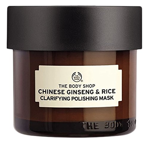 The Body Shop Chinese Ginseng & Rice Clarifying Polishing Mask, Expert Facial Mask, Paraben Free,2.6 Oz.