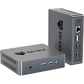 Bmax Mini PC, Intel N4500 Processor Up to 2.8GHz, 8GB RAM 256GB M.2 SSD, Windows 11 Pro Mini Desktop Computer, Dual 4K Display, WiFi 5, VESA Mount, for Office, Home Business &amp; HTPC, B3 Pro