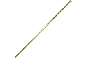 Westbrass D120-01 3/8" x 20" Bullnose Faucet Riser Supply Line, 1 Pack, PVD Polished Brass