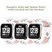 DEKER Sport Bands Compatible for Fitbit Versa Bands Women Men, Small Large Breathable Soft Fitness Sport Silicone Strap Replacement Accessories Wristbands (WhitePink, Small)