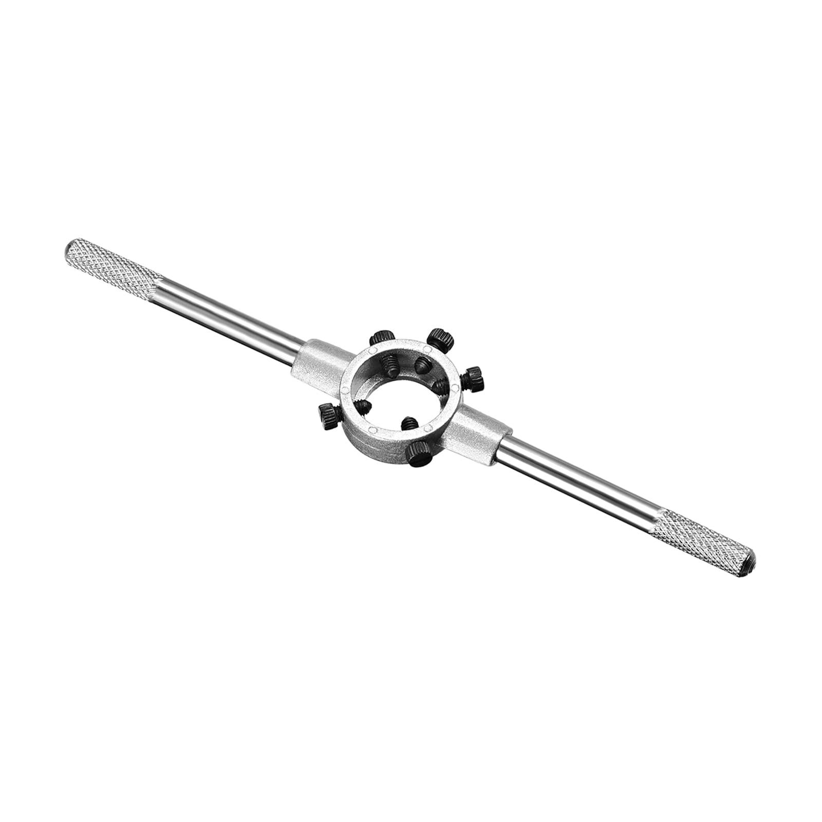 CoCud Die Stock Wrench, Fit M7-M9 / 13mm-25mm (OD) Round Dies, Nickel Plated Adjustable Die Handle Holder - (Applications: for Machine Thread Repair), 1-Piece