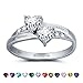 Lam Hub Fong Personalized Engagement Rings for Women Mothers Simulate Birthstones Rings Wedding Promise Rings For Her