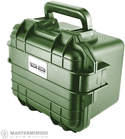Tuff Pro 9" PLUS - Hard Case [Water &amp; Crush Proof, &amp; Lock Notch] [Glass, Guns &amp; Electronics][Pluck-out foam for a snug fit] Comes in[Black, Blue, Brown, Green, Grey and Glow in the Dark] (Green)