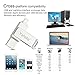 USB Flash Drive 32GB External Storage Expansion Memory Stick,Yafeite Thumb Drive Lightning Connect iPhone Android Type C PC 4 in 1 (Silver) (flash drive 2 in 1)