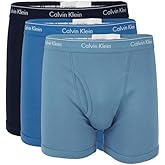 Calvin Klein 3-Pack Classic Fit Mens Large Boxer Brief Blues