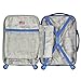 Olympia USA Apache II 22 Inch Expandable Rolling Carry On Lightweight Hardside Double 4 Wheel Spinner Luggage Suitcase with Locking System and Hidden Laptop Compartment, Black/Blue