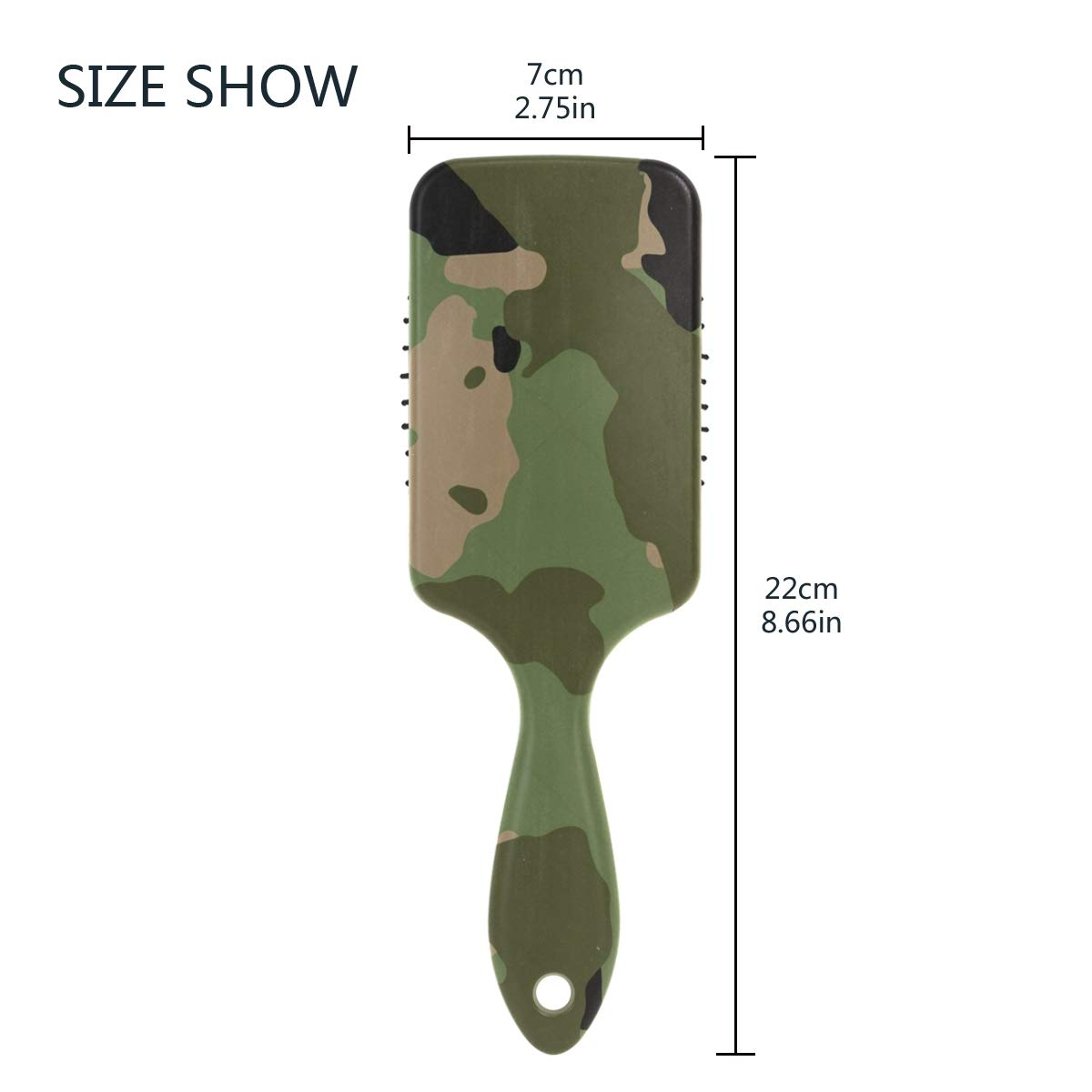Amazon Com Army Woodland Seamless Camo Hair Brush With Grip