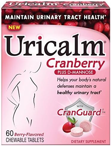 Uricalm Urinary Tract Health Dietary Supplement Chewable Tablets, Cranberry, ... - Buy Packs and Save (Pack of 3)