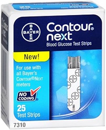 Bayer Contour Next Blood Glucose Test Strips 25 Each (Pack of 10)