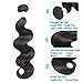 SIJIMEI Brazilian Body Wave With Closure 100% Unprocessed Virgin Human Hair Natural Color Weave Brazilian Virgin Hair Extensions 3 Bundles Body Wave And 4x4 Lace Closure(12 14 16 with10,Free Part)