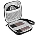 BOVKE Carrying Case for Samsung T3 T5 Portable SSD 250GB 500GB 1TB 2TB USB 3.0 External SSD Solid State Hard Drives Shockproof Storage Travel Case Bag, Black