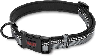 Halti Dog Collar Premium Comfy Nylon Neoprene Padding Reflective Size Small