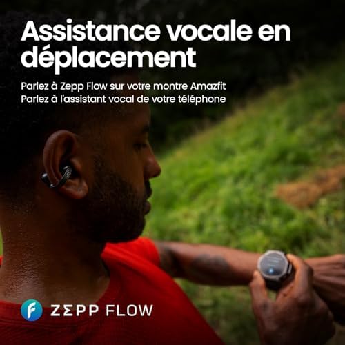 Up OWS Casque Bluetooth 5.3, Écouteurs Ouverts sans Fil avec Contrôle Tactile, IPX4 Résistants à l’Eau et à la Transpiration, Réduction du Bruit AI, pour Le Sport, Running et Entraînement