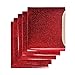 TECKWRAP Red Glitter Heat Transfer Vinyl, Glitter Red Iron on Vinyl Heat Press Vinyl for T-Shirts 12