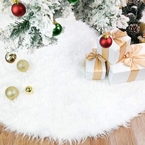 small fur christmas tree skirt