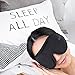 PeNeede 100% Blackout 3D Sleeping Eye Mask Contoured, Soft Memory Foam Molded Night Sleep Mask Eye Cover for Women/Men, Adjustable Comfort Blindfold Eye Shades for Nap/Migraine/Camping/Travel (Black)…