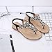 Meeshine Womens Flat Sandals Summer Rhinestone Bohemian Flip Flop Shoes