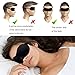 TANGCISON Eye Mask Sleep Mask, 2 Pack 3D Eye Mask for Sleeping, Bamboo and Cotton Material Eyeshade, Sleep Eye Mask with Adjustable Strap for Women and Men (Black and Rose Red)