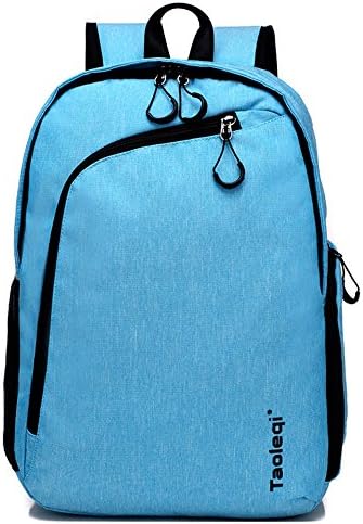 Leparvi Canvas backpack Travel Daypack Computers Laptop touring Unisex Casual Rucksack Satchel Book bag for Men Women (Azure)