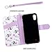 iPhone X Case, iPhone X Wallet Case with Card Holders, ULAK Rose Floral Kickstand Premium Synthetic Leather Folio Handmade Wrist-strap Wallet Case Cover for iPhone X / iPhone 10 5.8 inch Rose/Purple