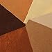 KINGSO Assorted Color Felt Fabric Sheets Patchwork Sewing DIY Craft 30x30cm Brown Series