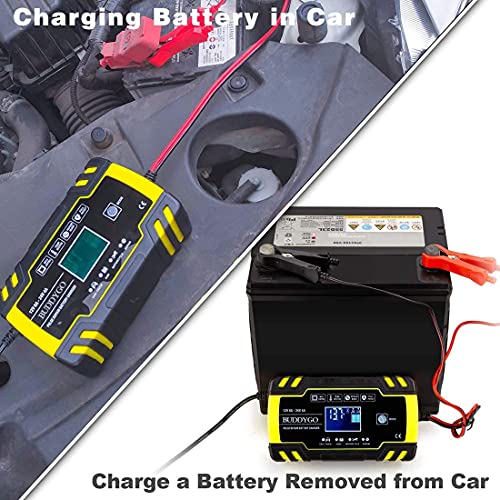 Battery Chargers, 12V/8A 24V/4A FullyAutomatic Smart Charger, Battery