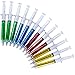 Funny Party Hats Syringe Pens in Assorted Colors – Halloween Pens - 12 Pack Party Favors