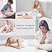 TILLYOU Nursing Pillow Cover - Egypt Cotton Care for Baby Boy Girl,Breathable Nursing Slipcover,Feeding Position Support, Floral Flowers