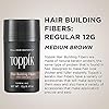 TOPPIK-Hair-Building-Fibers-Medium-Brown-12-g Toppik Hair Building Fibres Powder, Medium Brown, 12g Bottle - for A Thicker-looking Hairline, Crown and Beard, Instant…