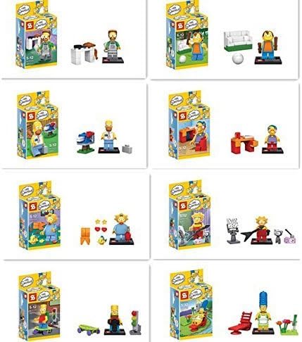 The Simpsons Building Blocks Bricks Assembly Toy Not Lego Fits Lego