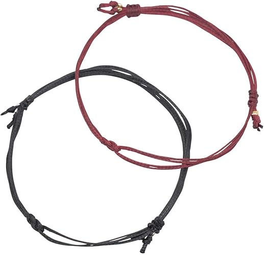 Amazon アンクレット ペア カップル つっけぱなし 日本製 金属アレルギー バレンタイン 誕生日 プレゼント ワインレッド ブラック アンクレット 通販